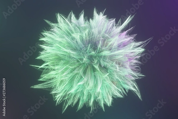 Obraz Artistic look abstract of fur, dreamy background. Closeup, 3D rendering & illustration.