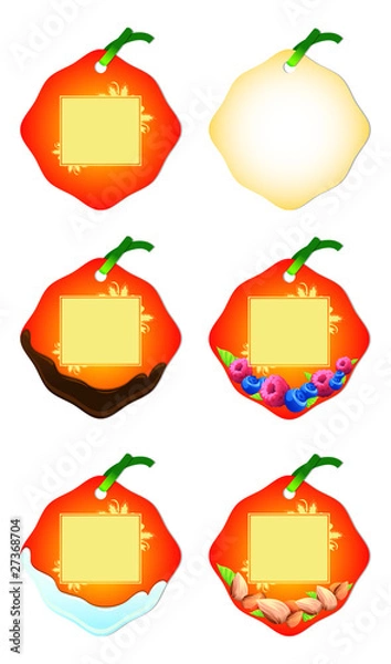 Fototapeta bakery lables