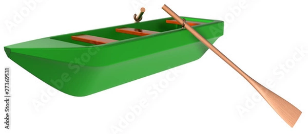 Obraz Green boat