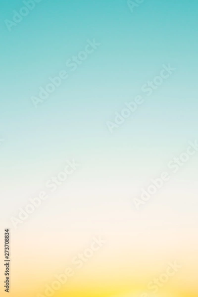 Fototapeta Clean sunrise gradient background with a place for text
