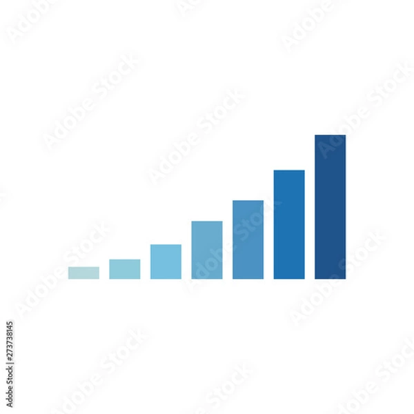 Fototapeta level icon, signal level, wifi. vector illustration isolated on white background.