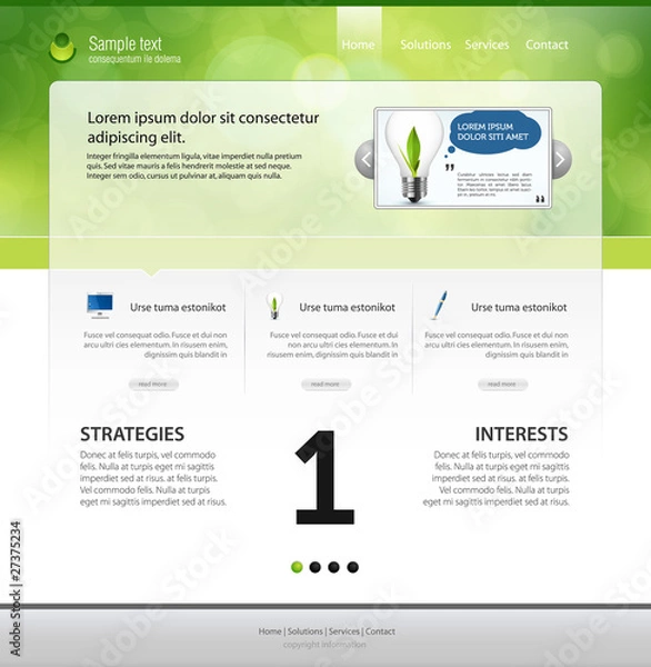 Obraz web page layout