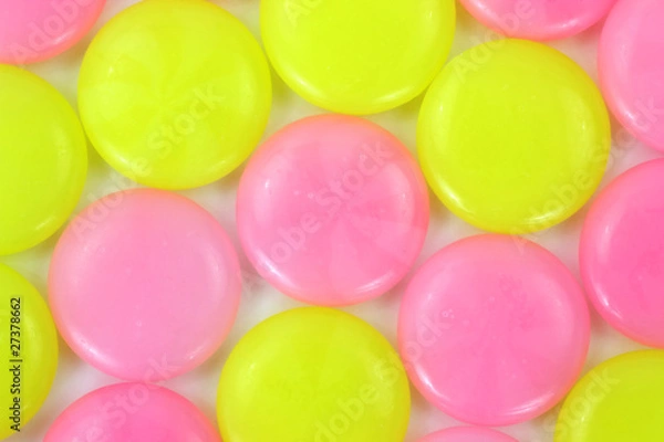 Obraz Pink and yellow hard candy