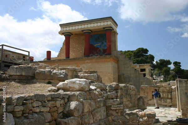 Obraz knossos palace, crete