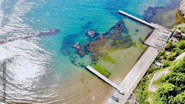 Obraz 桟橋　空撮