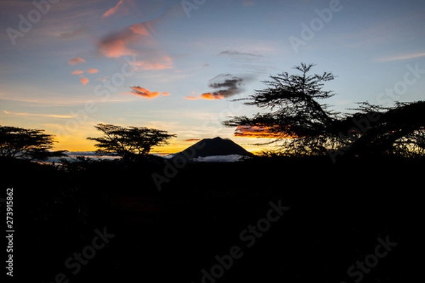 Obraz sunset in the mountains