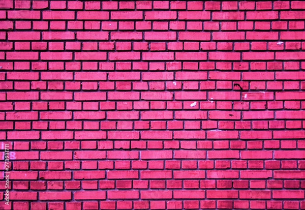 Obraz background texture old wall pink brick