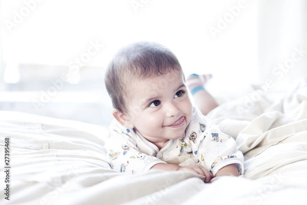 Obraz cute cheeky baby