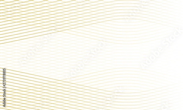 Fototapeta Vector illustration of the pattern of the golden lines abstract background. EPS10.