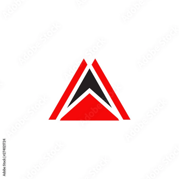 Fototapeta A letter initial logo design vector template