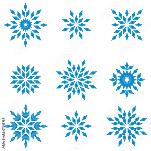 Obraz schneeflocken rauten