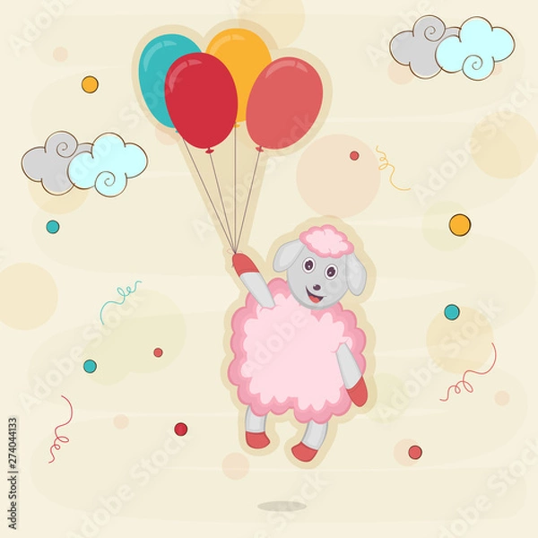 Fototapeta Happy New Year celebratin in kiddish way.