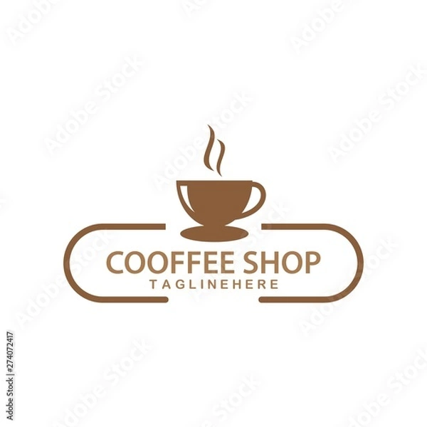 Obraz Coffee cup Logo Template