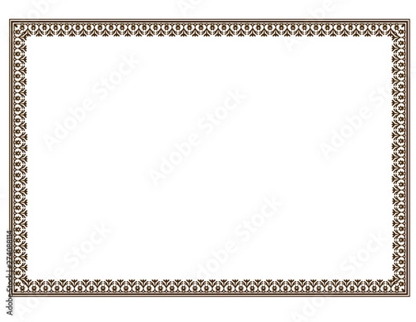 Fototapeta frame and border pattern 