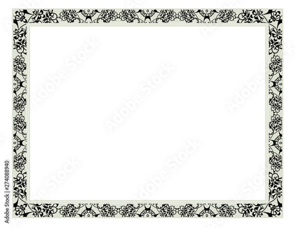 Fototapeta frame and border pattern 