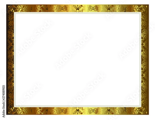 Fototapeta frame and border pattern 