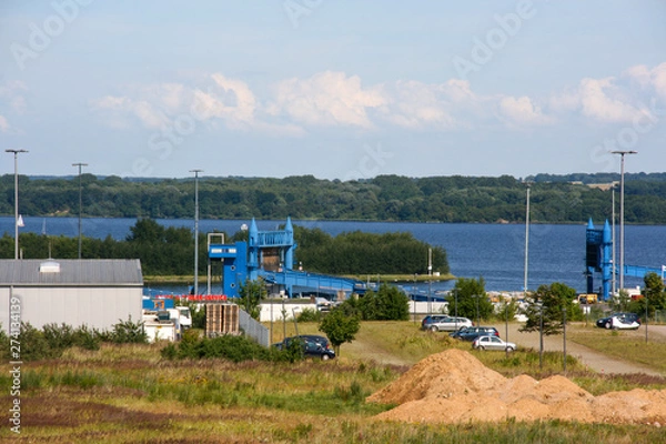 Obraz industrie at harbor