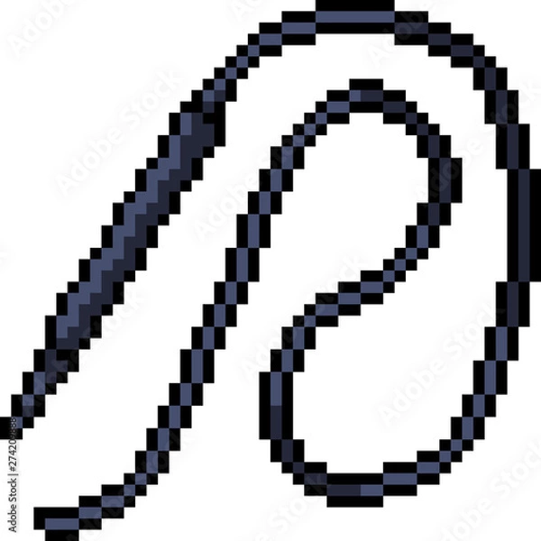 Fototapeta vector pixel art whip
