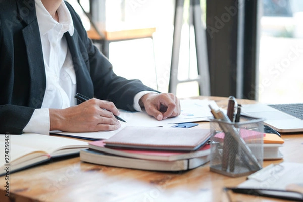 Fototapeta Business People Meeting Design Ideas professional investor working new start up project. Concept. business planning in office