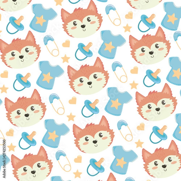 Fototapeta baby shower background design vector illustration