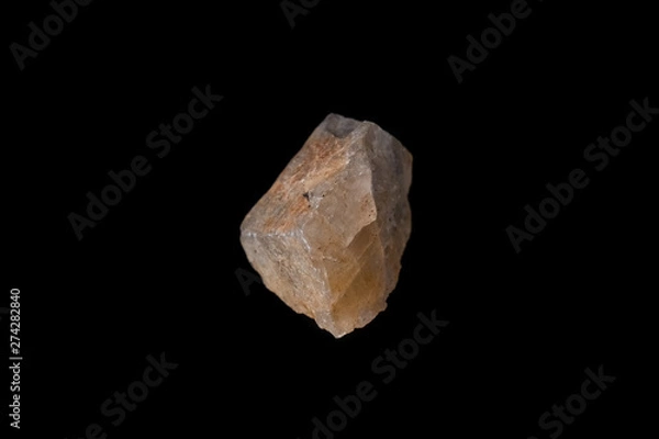 Fototapeta Red Hematoid Quartz on Black