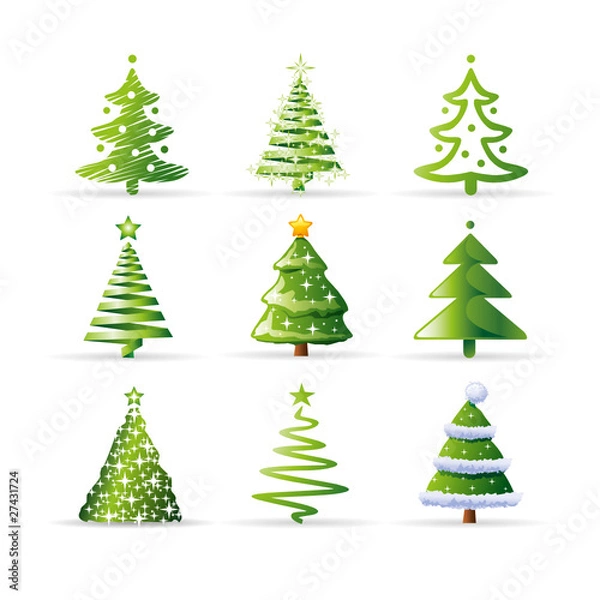 Obraz Zestaw choinki