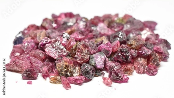 Obraz Tourmaline raw gemstones