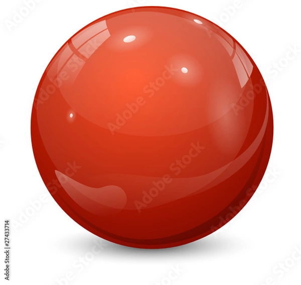 Obraz Red Glass Ball