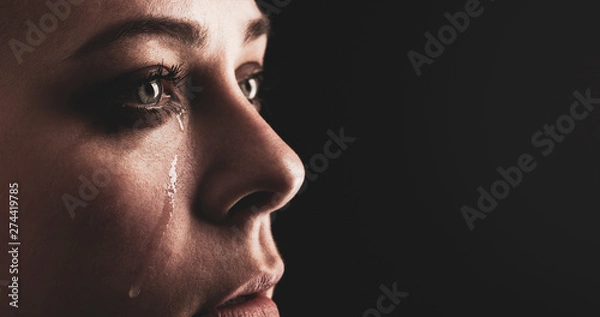 Fototapeta beauty girl cry