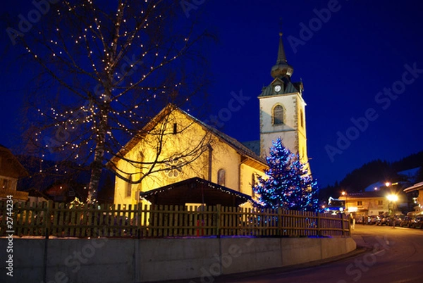 Fototapeta village de montagne