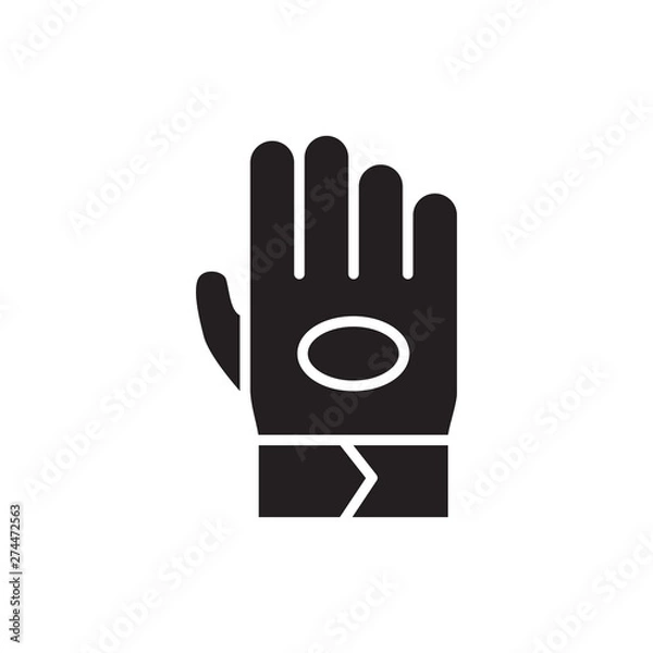 Obraz work glove vector icon