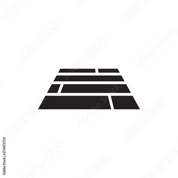 Obraz wood floor vector icon