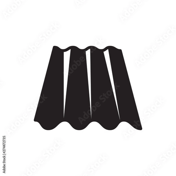 Obraz roof sheet vector icon