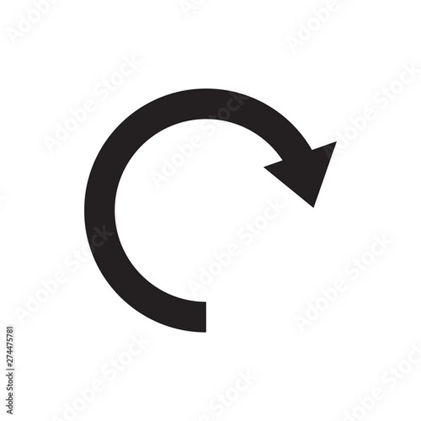 Obraz redo vector icon