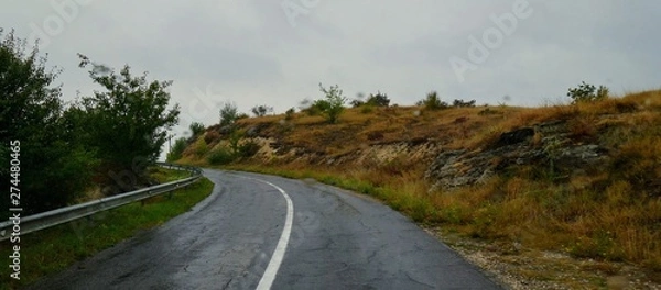 Fototapeta road curve