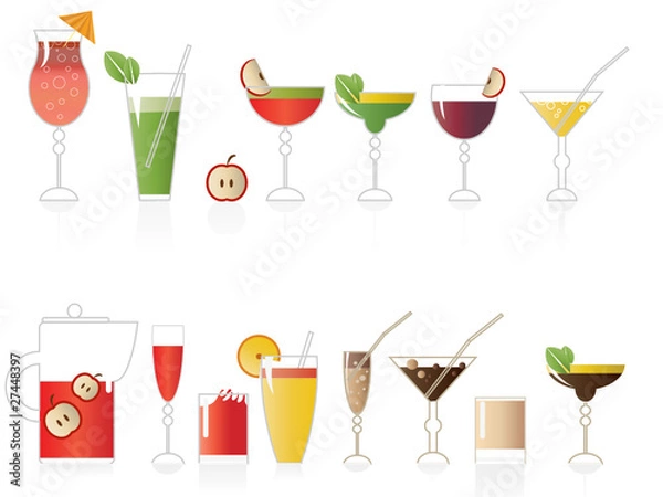 Obraz Drink icons