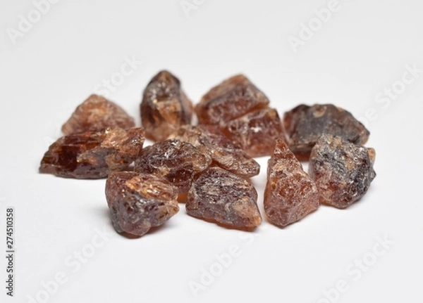 Obraz Hessonite Garnet raw gemstones