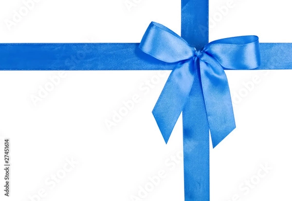 Fototapeta blue bow