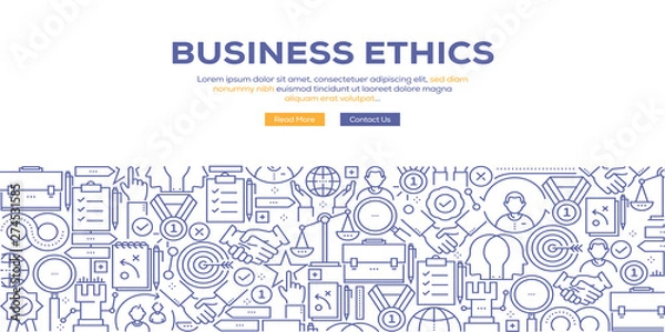 Obraz BUSINESS ETHICS BANNER CONCEPT