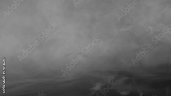 Fototapeta Abstract smoke steam moves on a black background . The concept of aromatherapy
