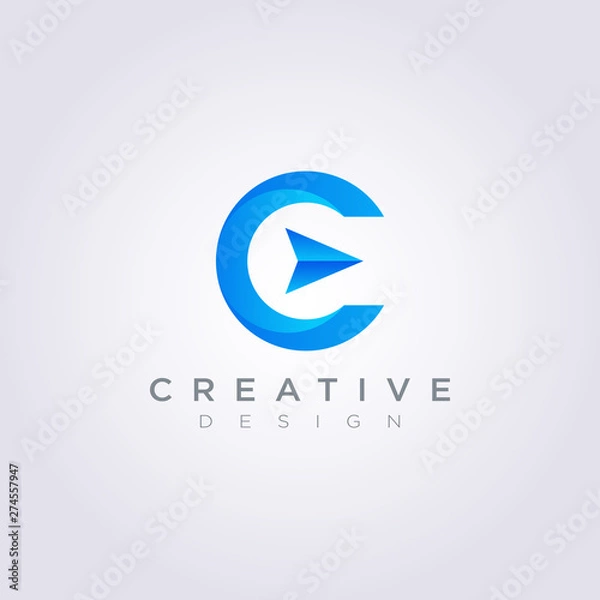Fototapeta Arrow Compass Vector Illustration Design Clipart Symbol Logo Template