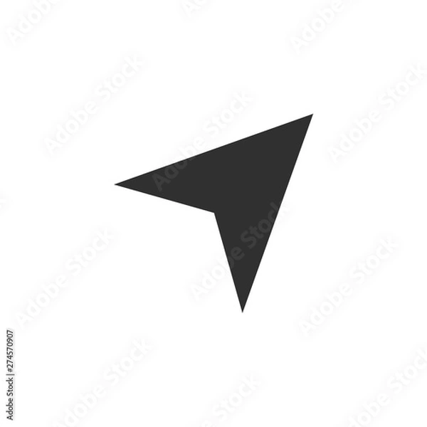 Fototapeta Compass icon template black color editable. Compass symbol Flat vector sign isolated on white background. Simple logo vector illustration for graphic and web design.