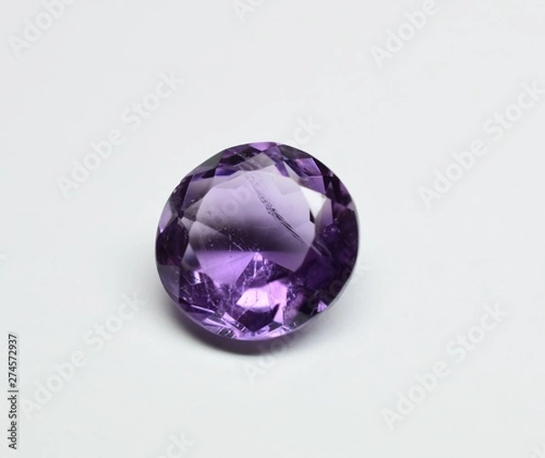 Obraz Amethyst facet cut gemstone