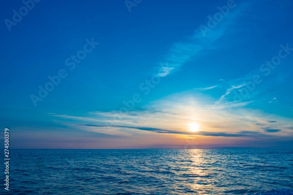 Obraz 初夏の玄界灘の朝日