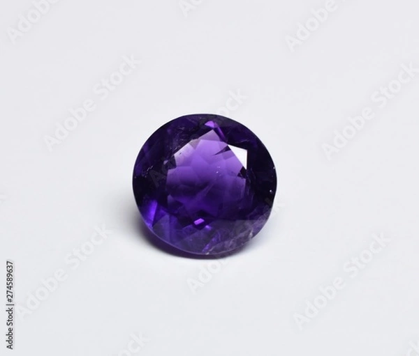 Obraz Amethyst facet cut gemstone