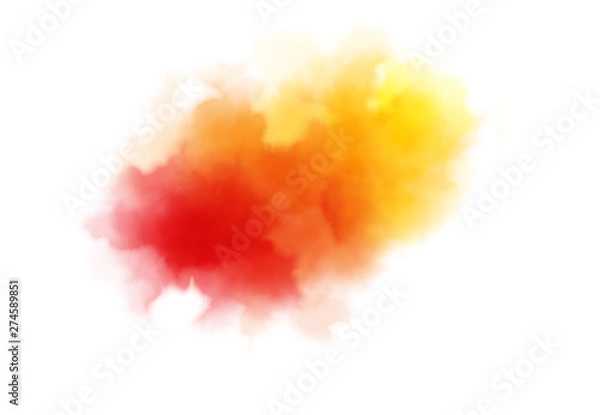 Fototapeta Abstract watercolor digital art painting soft focus for texture background