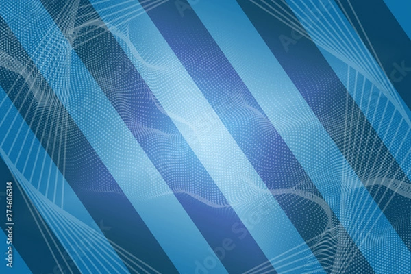 Fototapeta abstract, blue, wave, design, illustration, lines, curve, wallpaper, line, pattern, art, digital, graphic, light, texture, waves, technology, backgrounds, color, vector, backdrop, white, computer