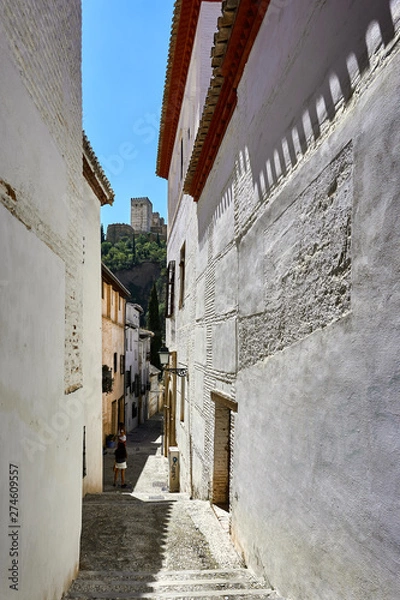 Fototapeta view point of castle Alhambra