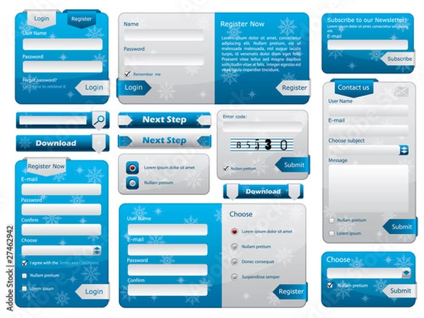 Obraz Web form design christmas edition