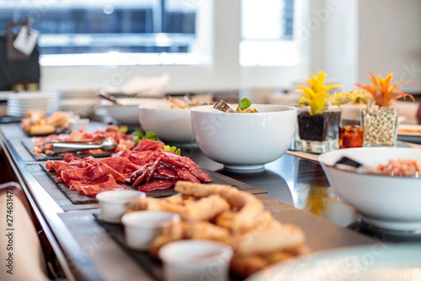 Obraz buffet on yacht
